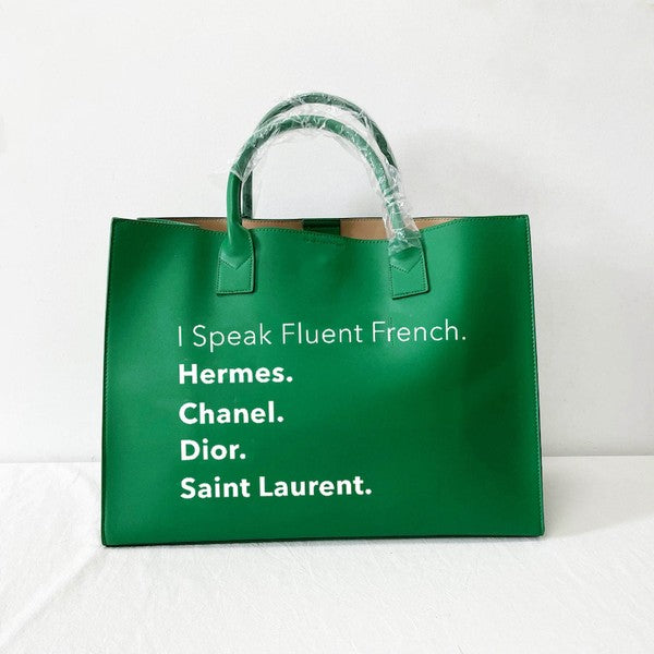 I Speak Italian Tote