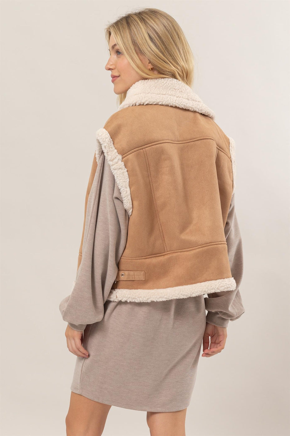 The Faux Suede Vest