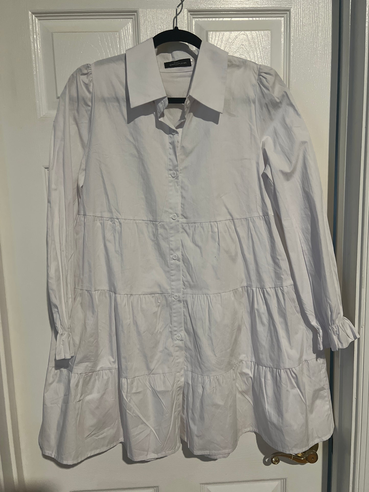White tiered shirt/dress