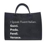 I Speak Italian Tote