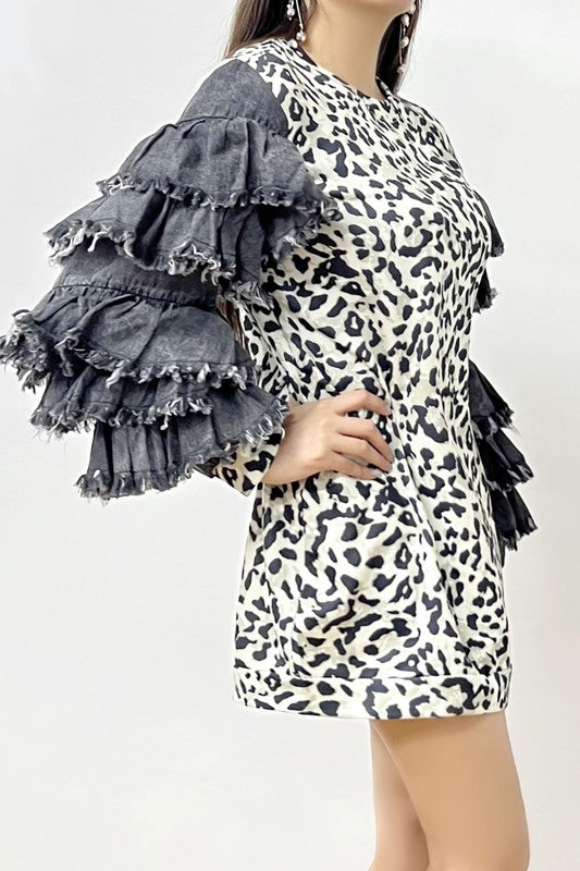 Leopard Ruffle