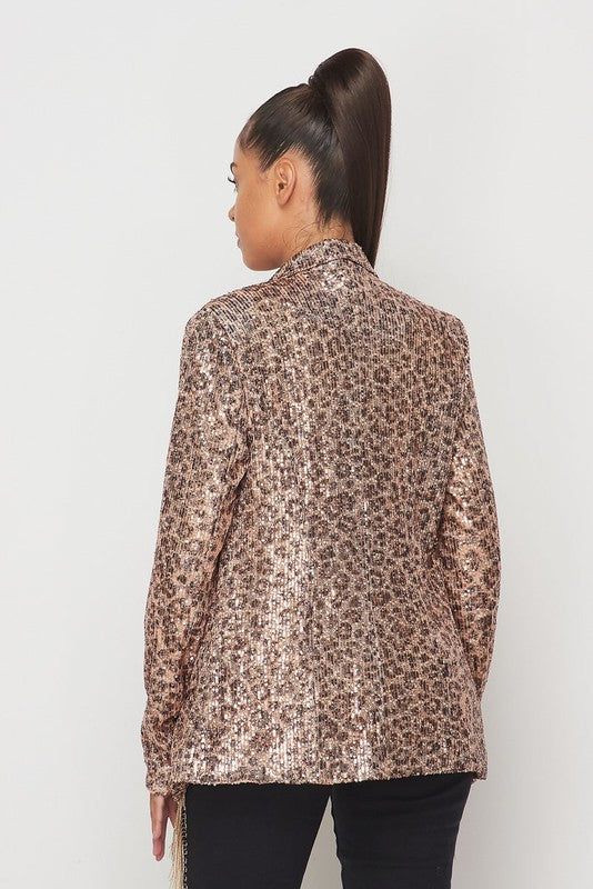 The Leopard Bling Blazer