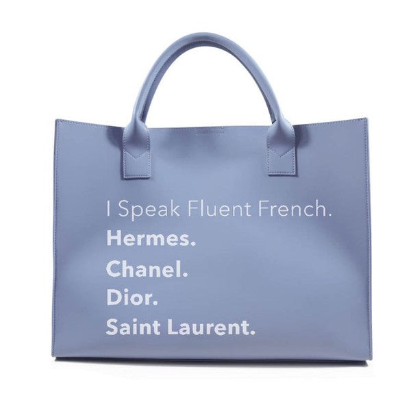 I Speak French Tote