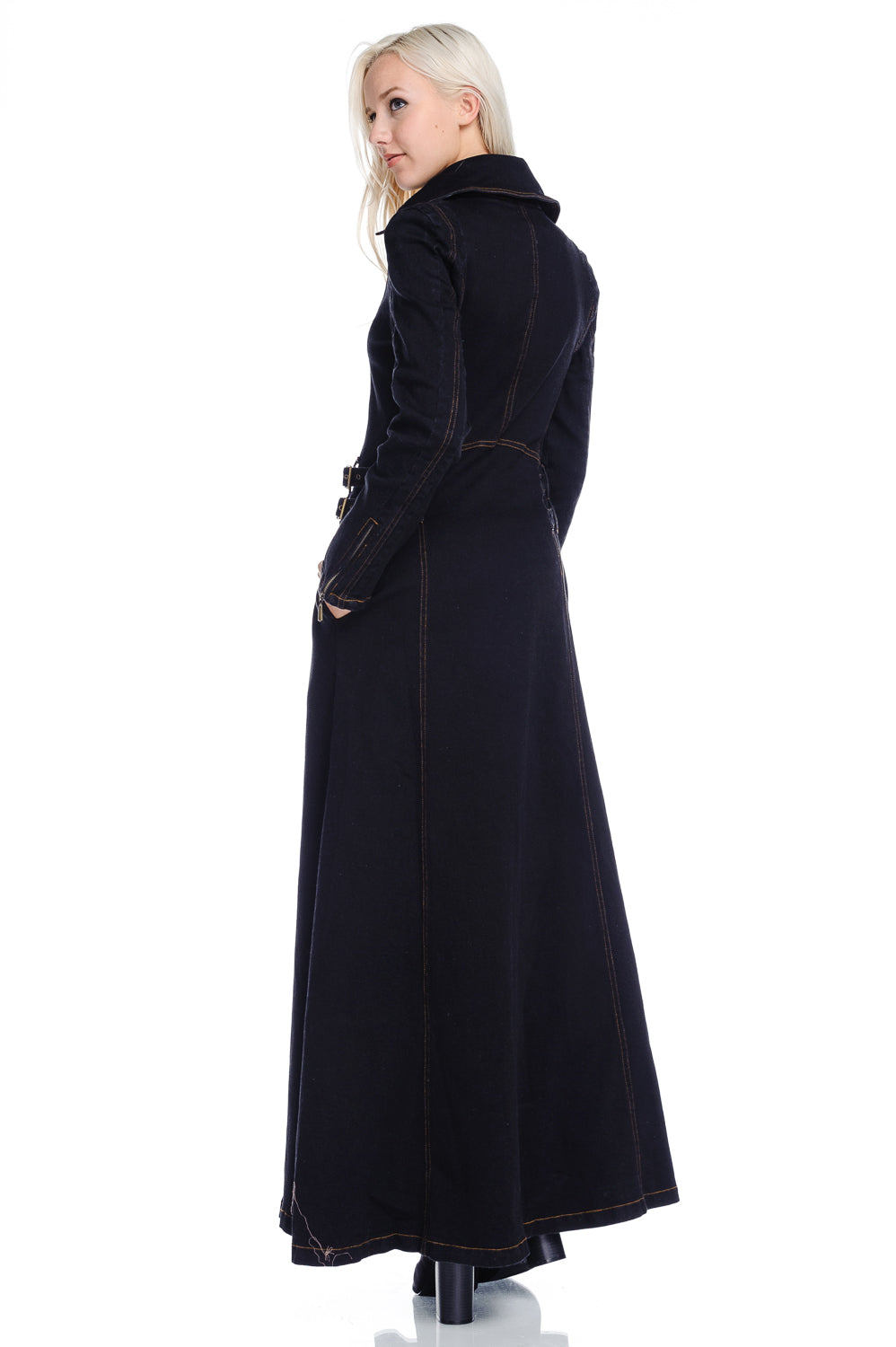 The Natalie Denim Maxi Coat