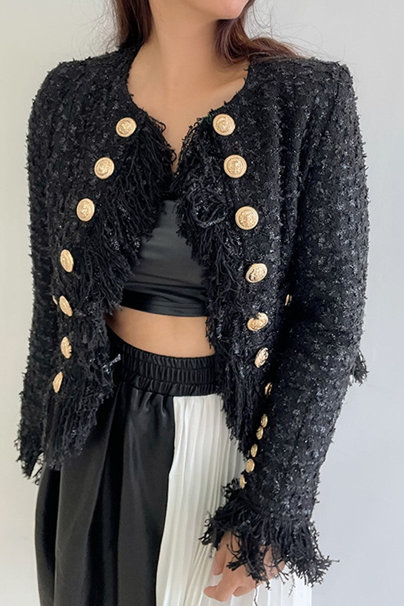 Cashmere Fringed Jacket (more colors)
