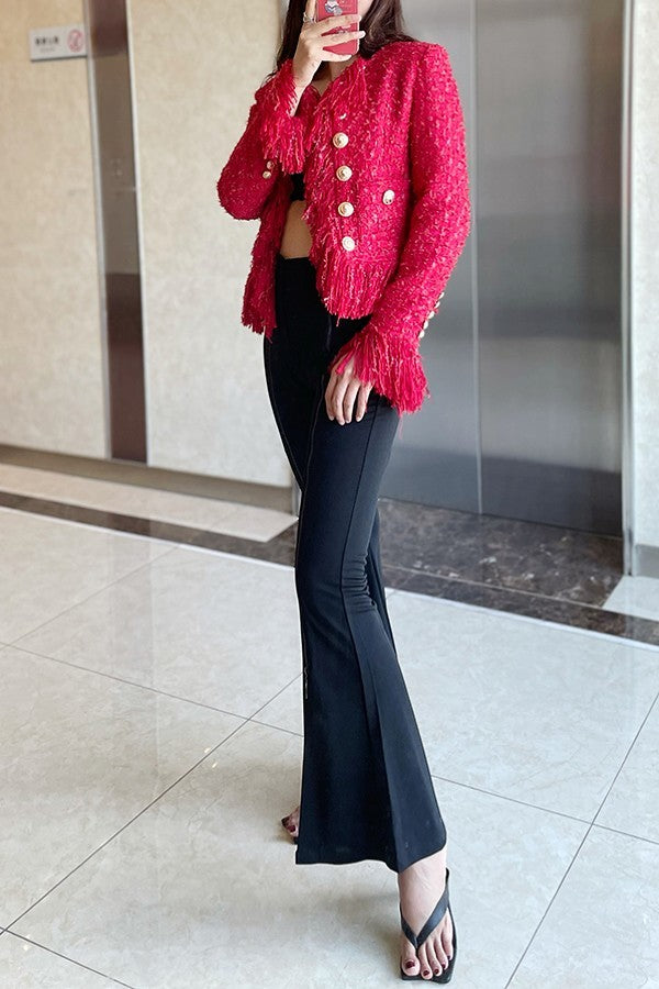 Cashmere Fringed Jacket (more colors)