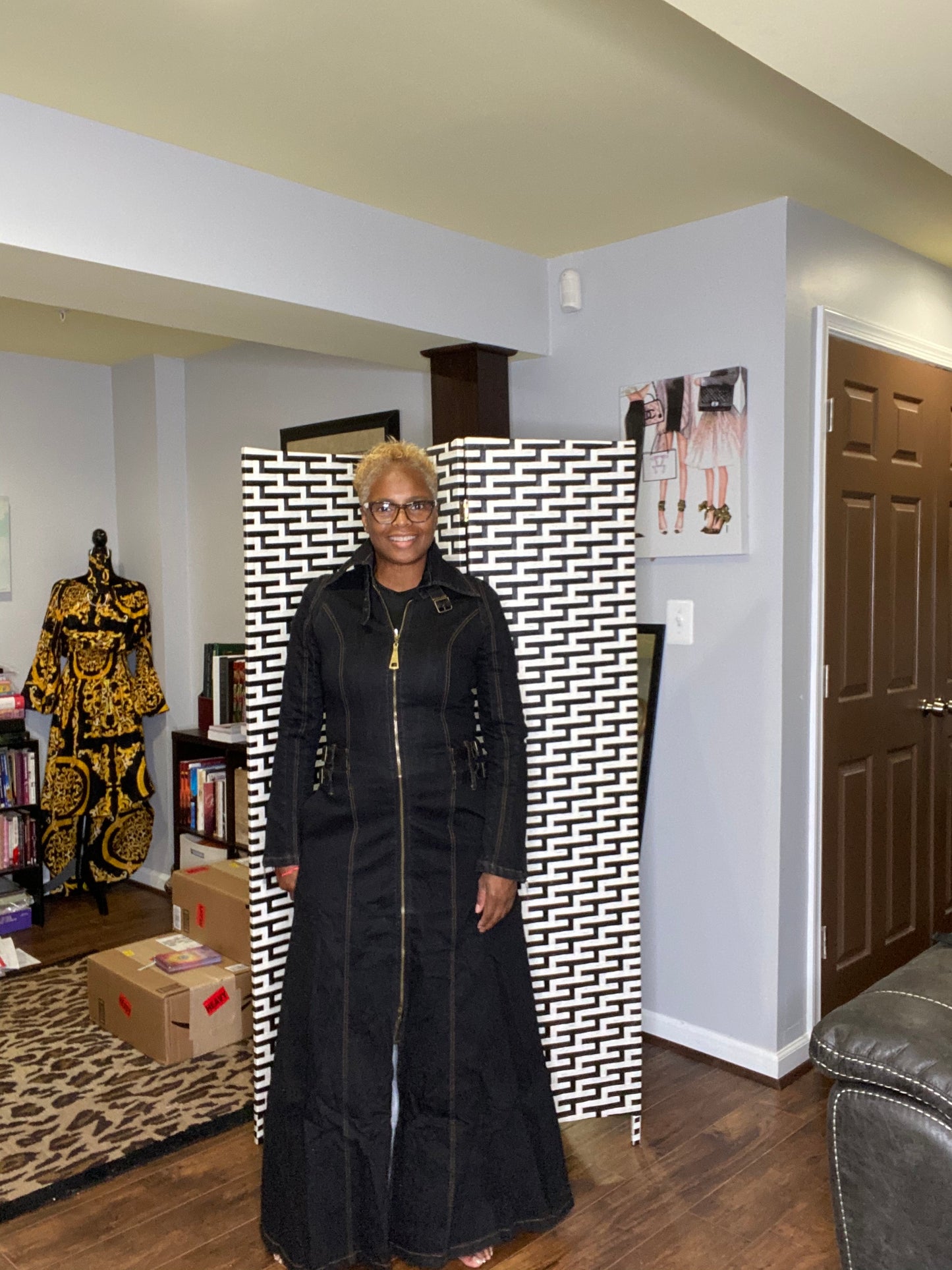 The Natalie Denim Maxi Coat