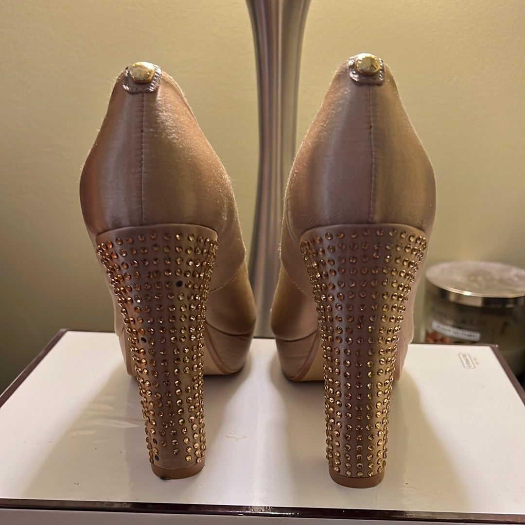 Gold Jeweled Heel