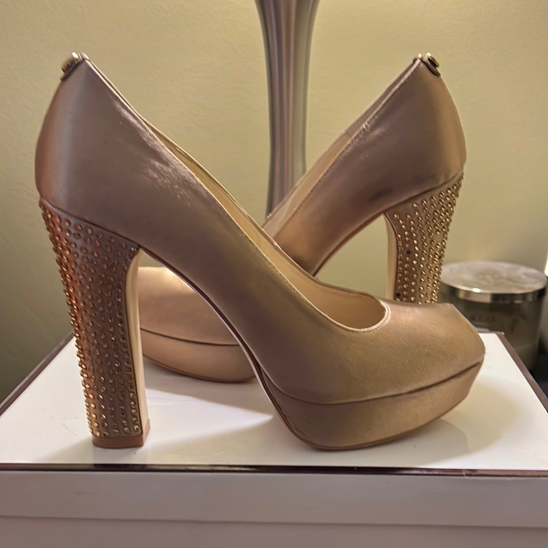 Gold Jeweled Heel