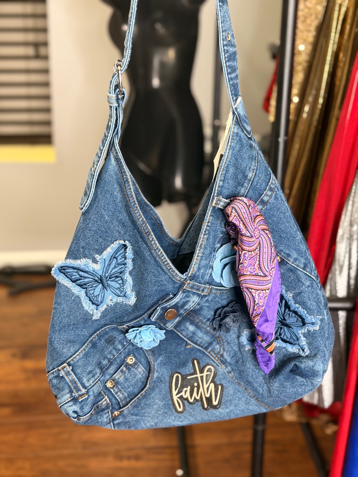 The Denim Hobo Bag
