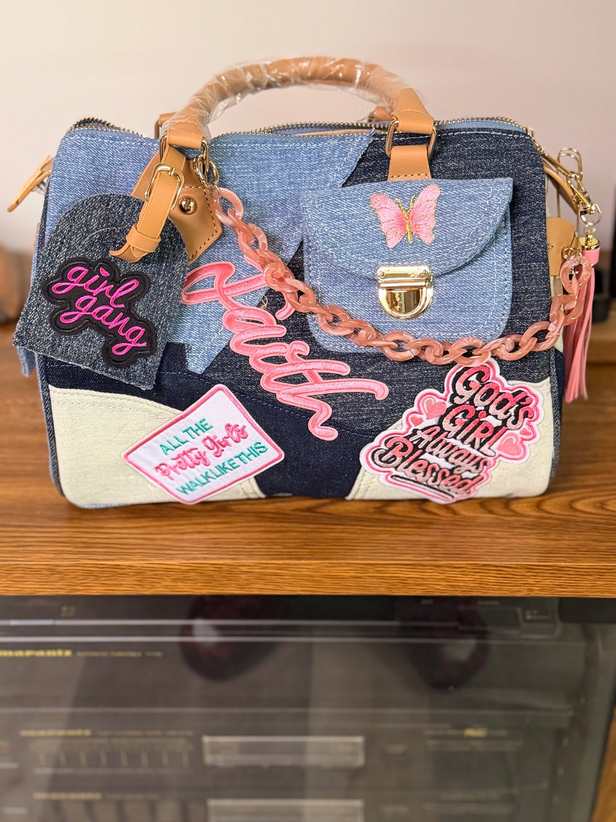 The Denim Speedy Bag