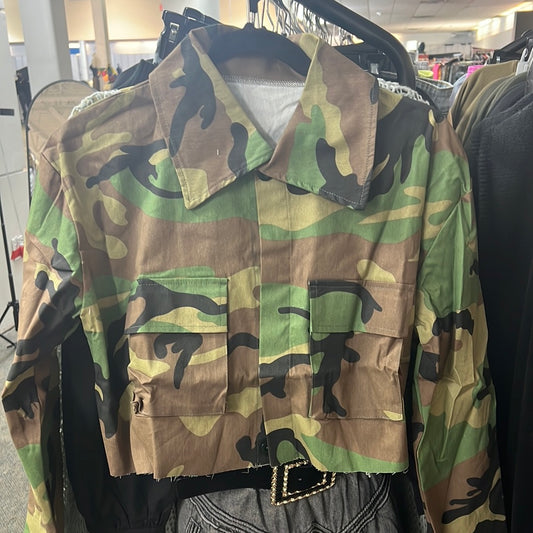 Crop Camo Jacket