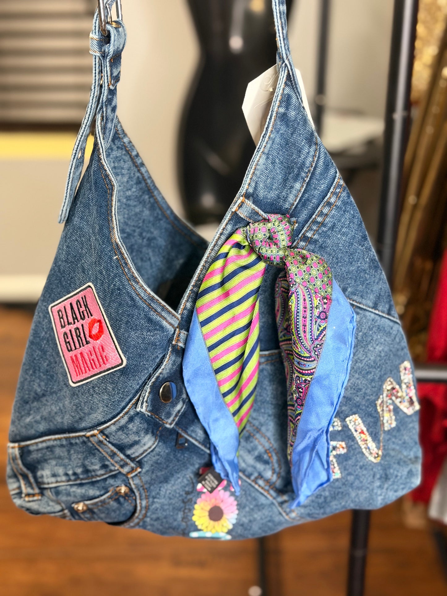 The Denim Hobo Bag