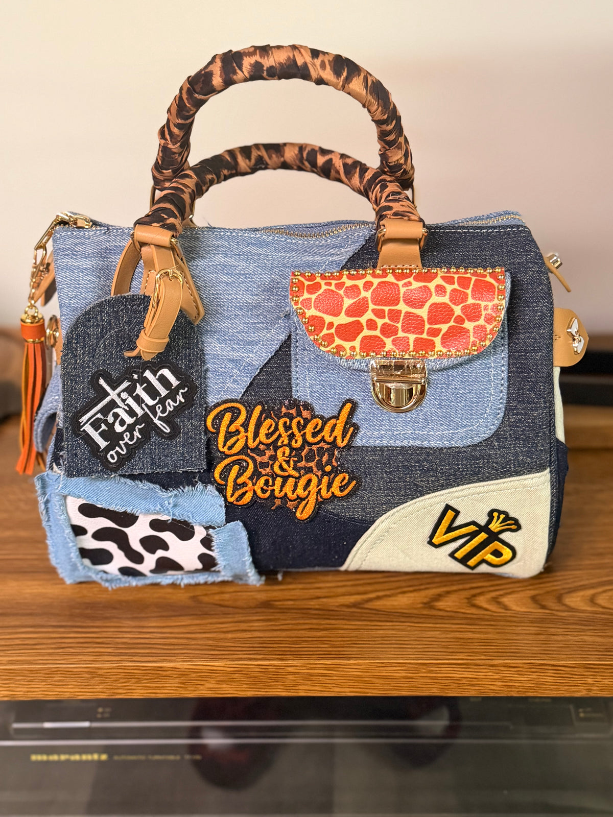The Denim Speedy Bag