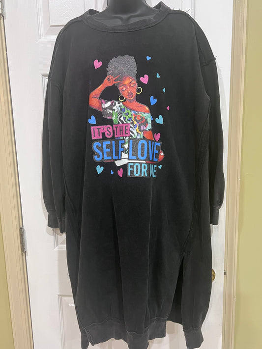 Self Love Sweatshirt Dress
