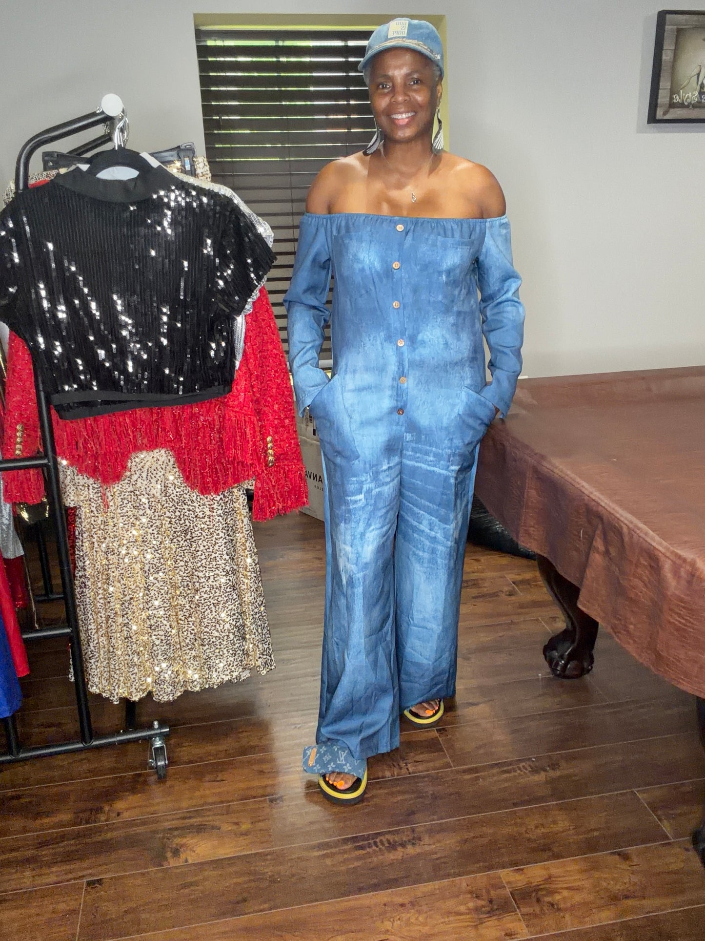 Chambray Ombre Jumpsuit