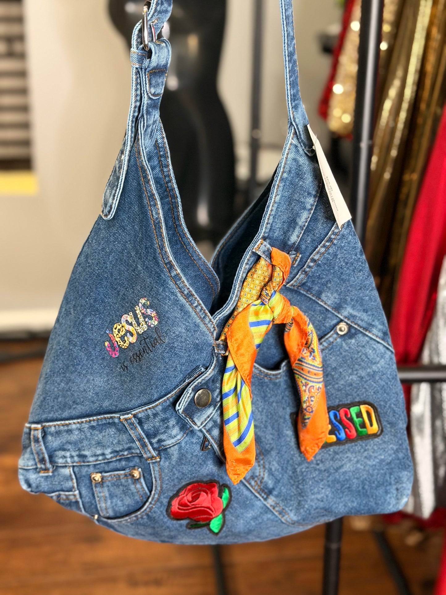 The Denim Hobo Bag