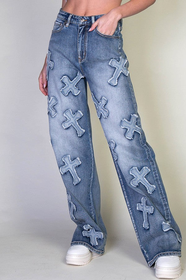It's The Cross For Me Jeans