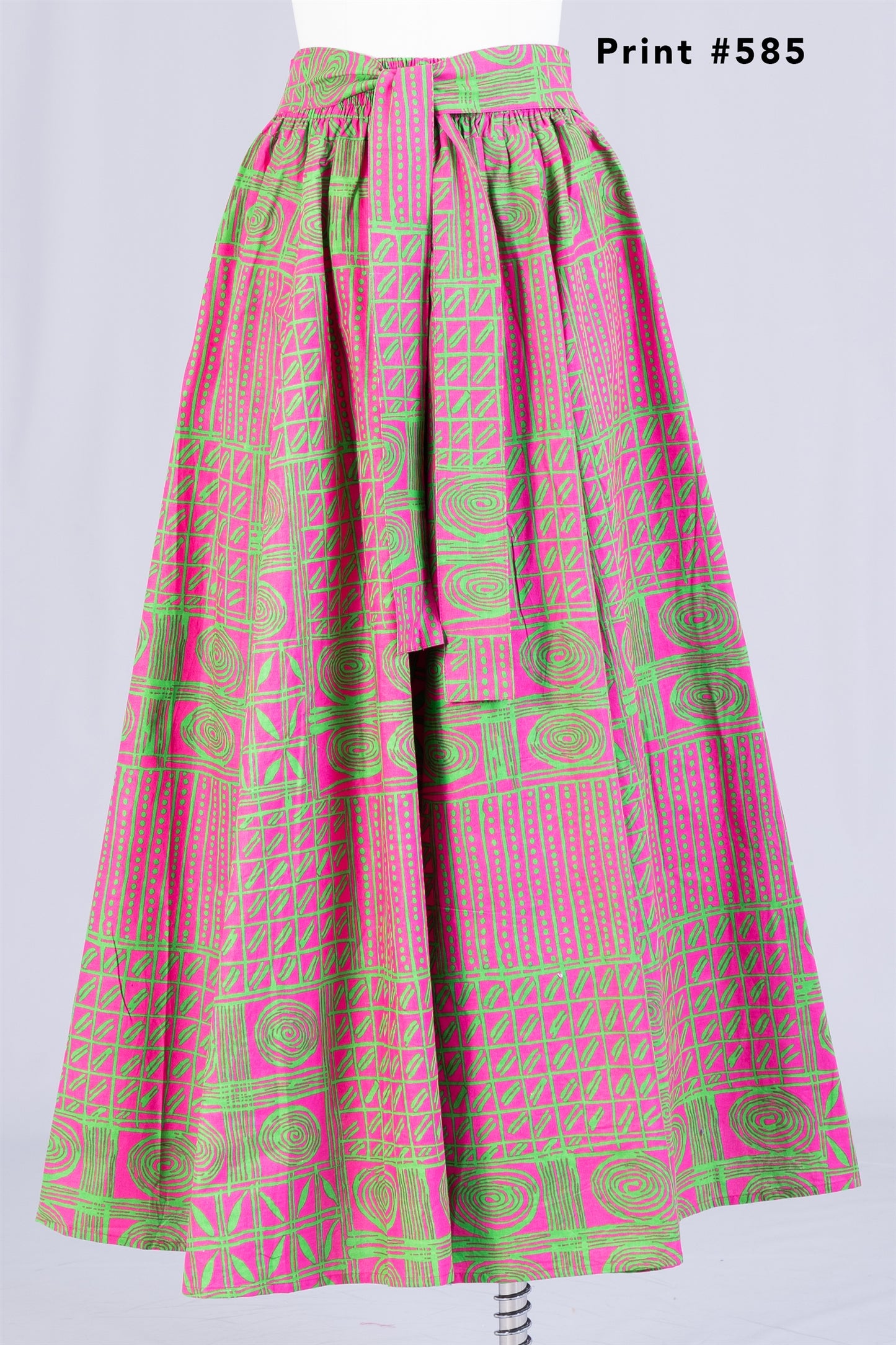 Pink & Green Maxi Skirt