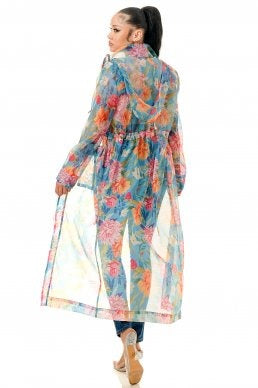 Floral Garden Curvy Duster