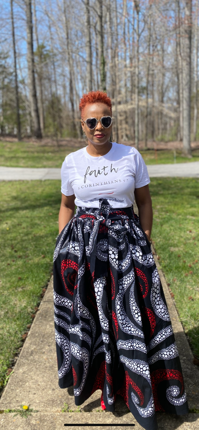 White maxi skirt with pockets deals