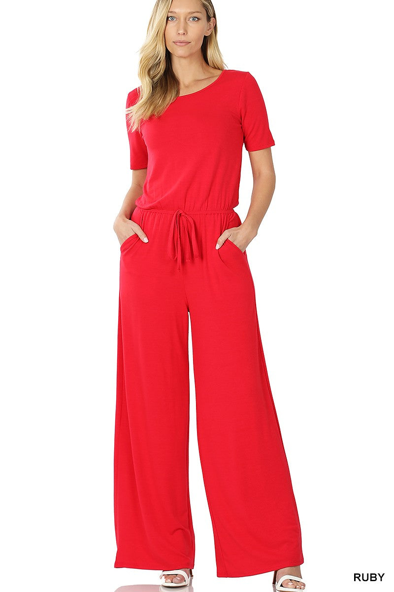Ruby Red Jumpsuit