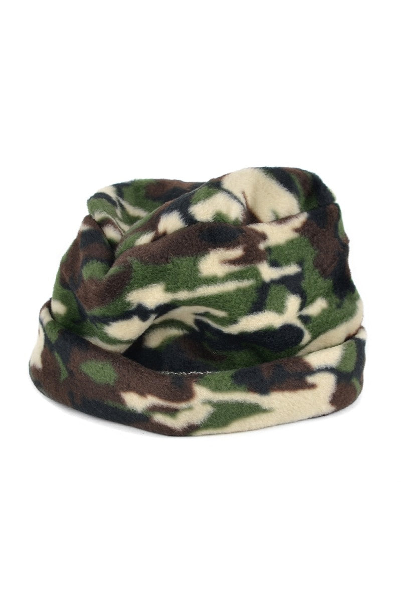 Women's Fleece Camouflage Hat, Gloves and Scarf Set