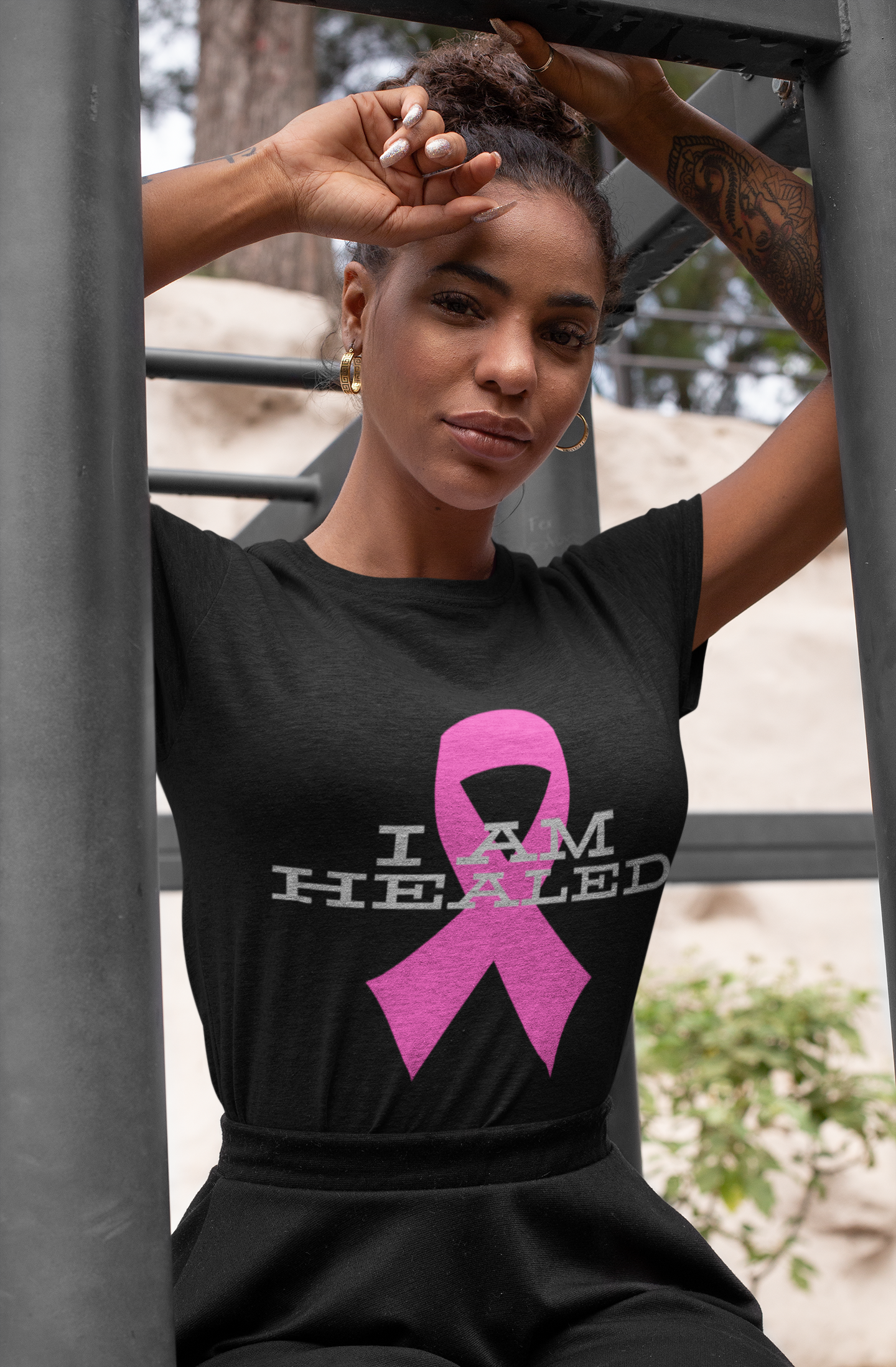 I Am Healed Breast Cancer Awareness T-shirt