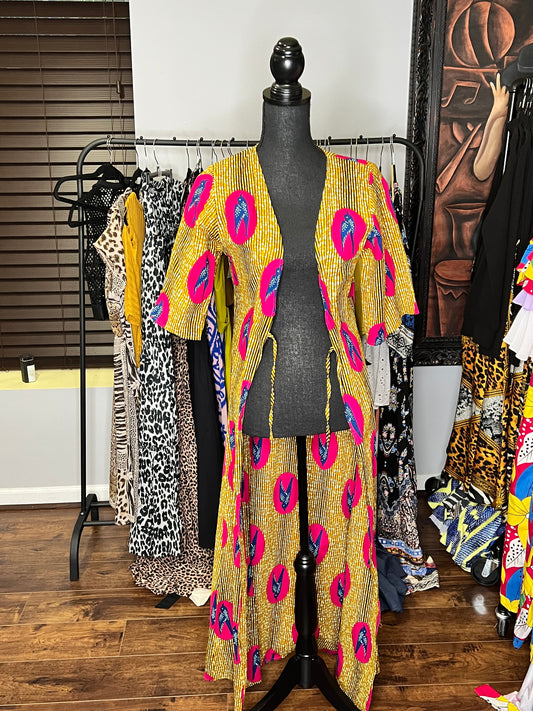 African Print Duster