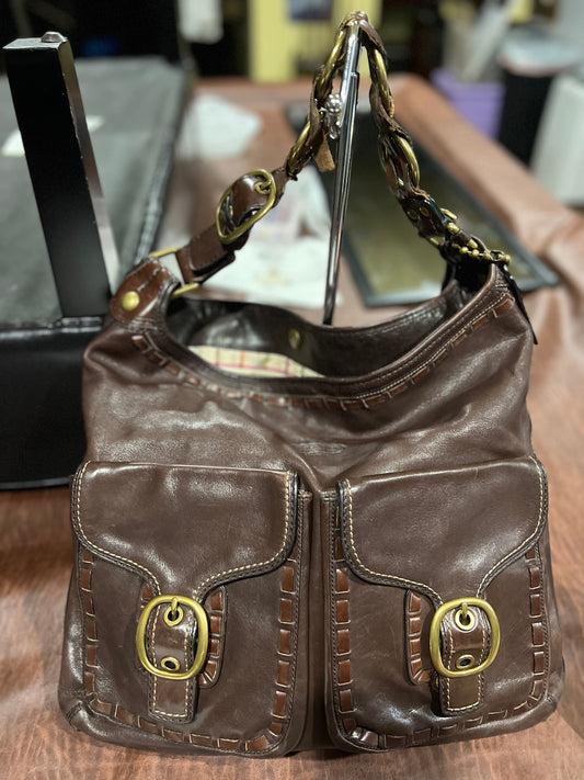Brown Leather Coach Bag
